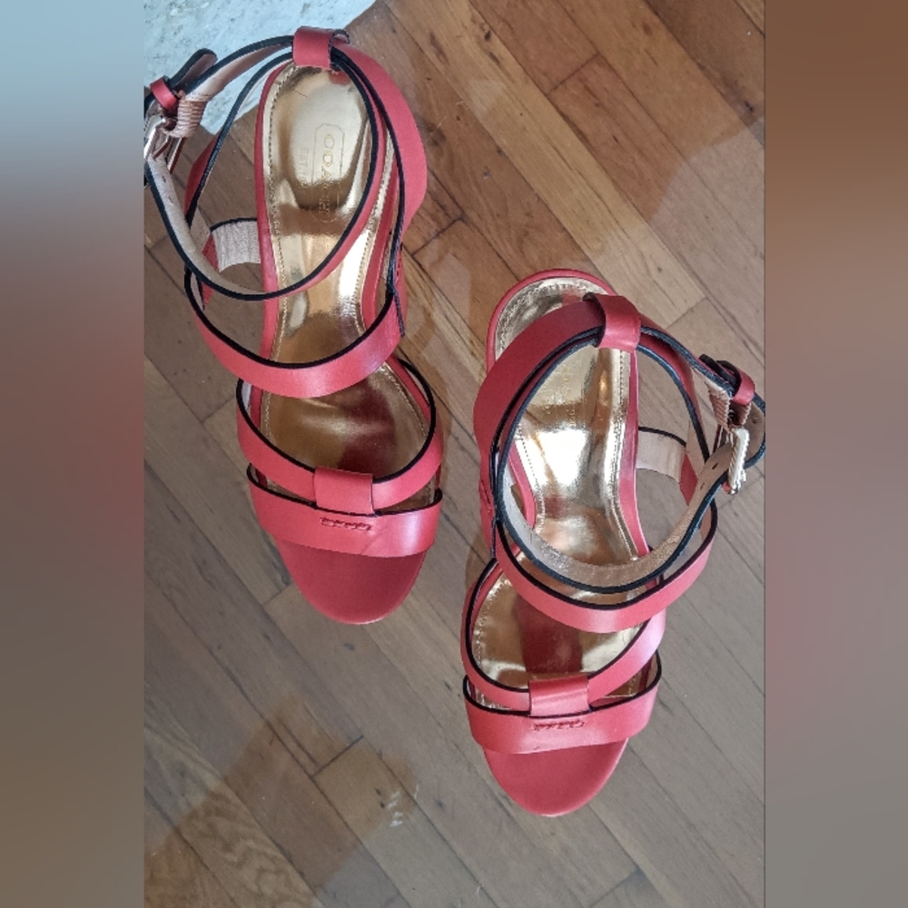 Coach Wedge Platform Sandals